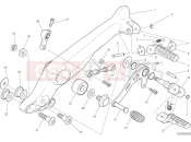 DUCATI 2020 Scrambler 1100 Sport Pro FOOTRESTS, RIGHT [MOD:SCR11SPR]