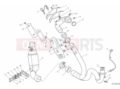 DUCATI 2020 Scrambler 1100 Pro EXHAUSRT PIPE ASSY [MOD:SCR11DRK]
