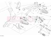 DUCATI 2019 Scrambler 1100 Special FOOTRESTS, LEFT [MOD:SCR11SPE]