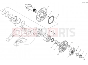 DUCATI 2021 Diavel 1260 S REAR WHEEL SPINDLE [MOD:DVL1260S]