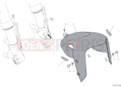 DUCATI 2021 Diavel 1260 Lamborghini FRONT MUDGUARD [MOD:DVLAMBO]