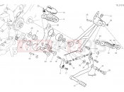 DUCATI 2021 Hypermotard 950 FOOTRESTS, LEFT [MOD:HYM 950]