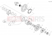 DUCATI 2021 Panigale Superleggera V4 REAR WHEEL SPINDLE [MOD:PANV4SL]