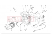 DUCATI 2006 Multistrada 620 Alternator-side crankcase cover