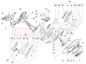 PIAGGIO BV 350 IE ABS (USA / CA) Central cover - Footrests