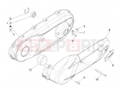 PIAGGIO BV 350 IE ABS (USA / CA) Crankcase cover - Crankcase cooling
