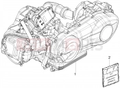 Engine, assembly - Piaggio Liberty 150 2020