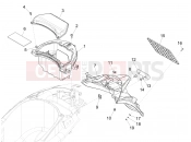Rear cover - Splash guard - Piaggio Liberty 150 2020