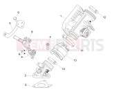 Throttle body - Injector - Induction joint - Piaggio Liberty 150 2020