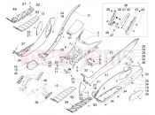 PIAGGIO MP3 500 MAXI Sport - Business - Advanced Central cover - Footrests