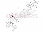 PIAGGIO Piaggio 1 Moped Wheel huosing - Mudguard