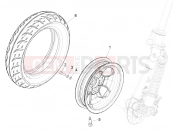 Front wheel - Piaggio 1 Moped 2022