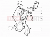 Front glove-box - Knee-guard panel - Piaggio Typhoon 125 4T 2V 2020