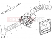 PIAGGIO Zip 100 4T (APAC) Carburettor, assembly - Union pipe