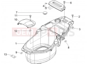 PIAGGIO Zip 100 4T (APAC) Helmet huosing - Undersaddle