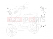 PIAGGIO Zip 100 4T (APAC) Remote control switches - Battery - Horn