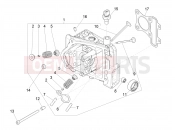 Cylinder head unit - Valve - Piaggio Zip 50 4T 25 Km/h 2021