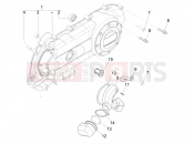 Crankcase cover - Crankcase cooling - Piaggio Zip 50 4T 2022