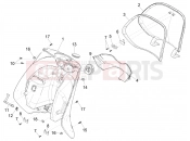 Front glove-box - Knee-guard panel - Piaggio Zip 50 4T 2022