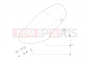 Saddle/seats - Piaggio Zip 50 4T 2022