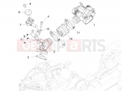 Throttle body - Injector - Induction joint - Piaggio Zip 50 4T 2022