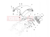 Rear mudguard - Motoguzzi Audace 1400 Carbon ABS 2021