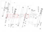 Front fork Kaifa - Motoguzzi V9 Bobber 850 2020