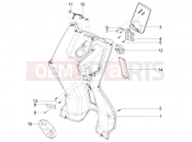Front glove-box - Knee-guard panel - Piaggio Typhoon 50 4T 4V (USA / CA) 2022