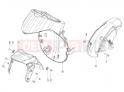 Wheel huosing - Mudguard - Piaggio Typhoon 50 4T 4V (USA / CA) 2022