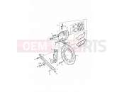 TRIUMPH THUNDERBIRD SPORT Rear Brake Disc and Caliper