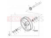 Front Wheel - Triumph SPEED TRIPLE 141872 > 210444 2004