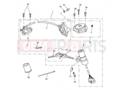 Ignition Switch & Lock Set - Triumph SPEED TRIPLE 210445 > 461331 2007