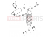Rear Suspension Unit - Triumph SPEED TRIPLE 210445 > 461331 2007