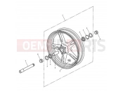 Front Wheel 333178 - Triumph SPEED TRIPLE 210445 > 461331 2009