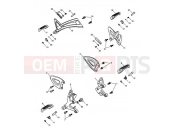 Footrests & Mountings - Triumph SPEED TRIPLE 210445 > 461331 2009