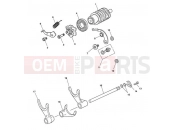 Gear Selector Drum 340170 - Triumph SPEED TRIPLE 210445 > 461331 2009