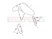 TRIUMPH SPEED TRIPLE 210445 > 461331 Front Mudguard