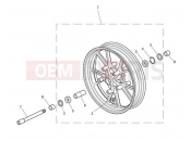 Front Wheel - Triumph SPEED TRIPLE 461332 > 735437 2011