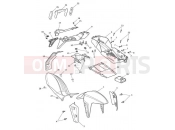 Mudguards - Triumph SPEED TRIPLE 461332 > 735437 2011