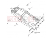 Triumph 2012 SPEED TRIPLE 461332 > 735437 Rear Sub-Frame & Fittings