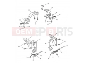Triumph 2012 SPEED TRIPLE 461332 > 735437 Footrests & Mountings