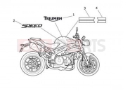Triumph 2012 SPEED TRIPLE 461332 > 735437 Decals - ABS Special Edition