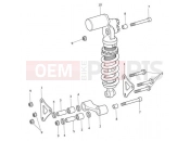 Triumph 2014 SPEED TRIPLE R > 735336 Rear Suspension Unit & Linkage