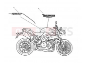Triumph 2012 SPEED TRIPLE R > 735336 Decals 657552