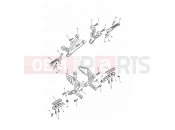 Triumph 2004 SPEED FOUR Footrests & Mountings