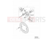 Triumph 2004 SPEED FOUR Rear Brake Disc and Caliper