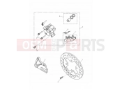 Triumph 2001 SPRINT RS > 139276 Rear Brake Caliper & Disc
