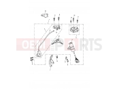 Triumph 2006 ROCKET III, CLASSIC & ROADSTER Ignition Switch & Lock Set 343680