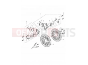 Triumph 2015 THUNDERBIRD LT Front Brake Caliper & Discs