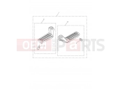 Triumph 2017 BONNEVILLE T100 BLACK Front Footrest, Pair
